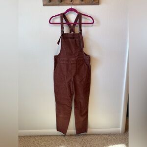 aerie brown Corduroy Overalls